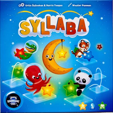 Syllaba Board Game Box Brettspiel Familienspiel Kinderspiel Legespiel Lernspiel