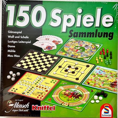 150er Spielesammlung grün Schmidt Spiele Familienspiel Kinderspiel 49141 Dame