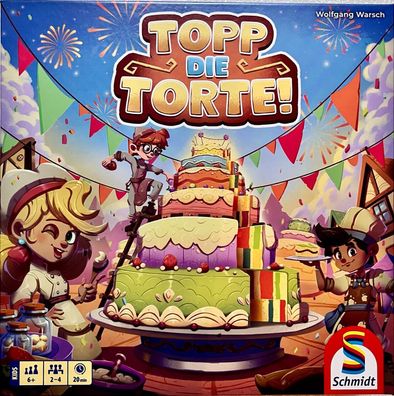 Topp die Torte! Schmidt Familienspiel Kinderspiel Würfelspiel Brettspiel 40659