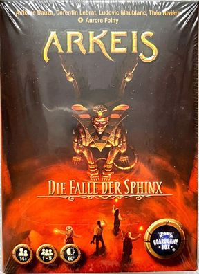 Arkeis Die Falle der Sphinx Board Game Box Brettspiel Familienspiel Miniatur