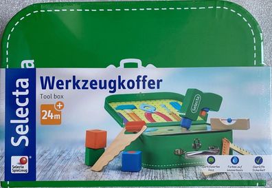 Selecta Kleinkindwelt Werkzeugkoffer Spielkoffer Jungen Holzspielzeug 62074 Neu