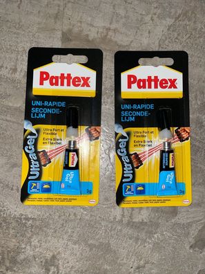 3x Pattex Sekundenkleber Ultra Gel 3g Kleber Alleskleber