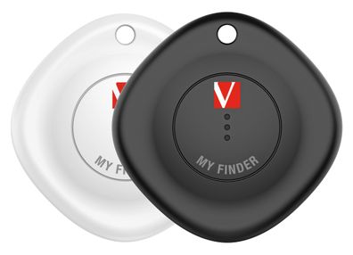 Verbatim 32131 Keyfinder My Finder Ortungstracker, 2 Stück, schwarz/weiß