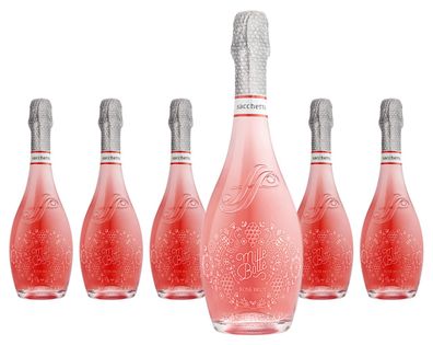 6 x Sacchetto Mille Bolle Spumante Brut Rosé