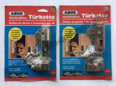 Abus SK79 Türkette Abschließbar Sicherheitskette Türsicherheitskette Schutzkette