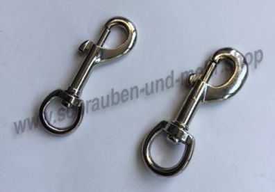 Schlüsselkarabiner Wirbelkarabiner Karabiner Edelstahl A4 verzinkt