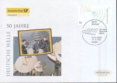 BRD 2003 Deutsche Post FDC MiNr. 2334 50 Jahre Rundfunksender Deutsche Welle