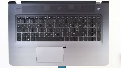 HP Palmrest Gehäuseoberteil Keyboard QWERTZ Deutsch / Schweiz 809302-BG1