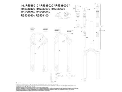 Rockshox Federgabel 30 Silver A1-A2 2016 100 mm, 26", h