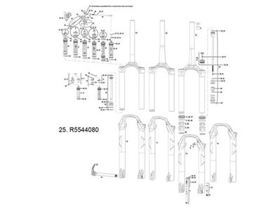 Rockshox SID B 80-120mm A1-A4, 2011-2016, Druckstufe XX