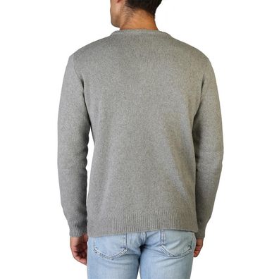 100% Cashmere - Pullover - C-NECK-M-800-GREY - Herren