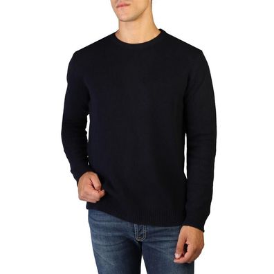 100% Cashmere - Pullover - C-NECK-M-500-NAVY - Herren