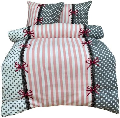 4 tlg Winter Thermofleece Bettwäsche Microfaser 135x200 Fleece Marie