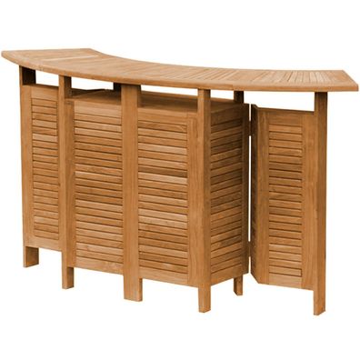 Bartisch Lucca faltbar Teak Massivholz von Teako Design