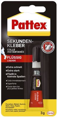 Pattex 9H PSK1C Sekundenkleber Classic flüssig 3g