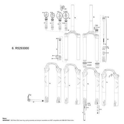 Rockshox Federgabel SID Team / World Cup BlackBox für Zugstufe