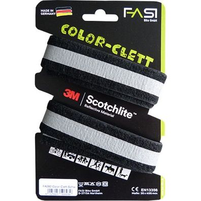 FASI Hosenklettband "Color clett" SB-verpackt, 3M schwarz