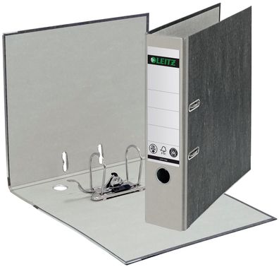 Leitz 1080-50-85 1080 Ordner A4 Wolkenmarmor, 80 mm, grau