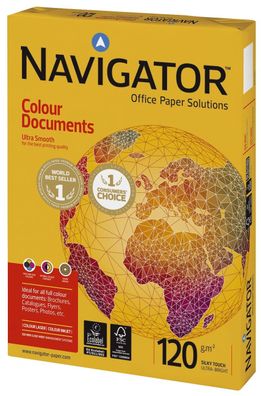 Navigator N12A4 Colour Documents - A4, 120 g/qm, weiß, 250 Blatt