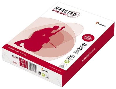 MAESTRO® 94928A80S Standard+ - A4, 80 g/qm, weiß, 500 Blatt