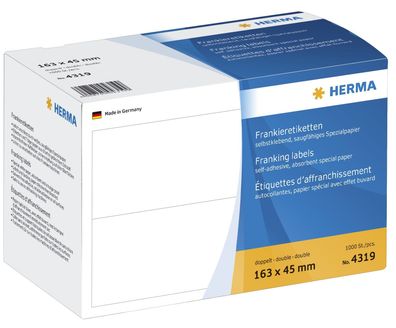 Herma 4319 4319 Frankier-Etiketten - doppelt, 163x45