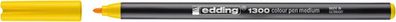 Edding 41300005 1300 Fasermaler color pen - ca. 3 mm, gelb