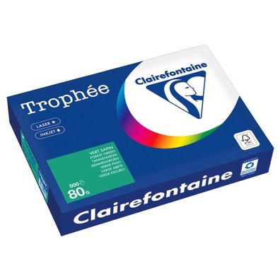 Clairefontaine Kopierpapier 1783PC A4 80g tannengrün 500Bl