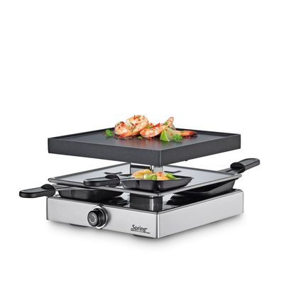 SPRING Raclette Classic 4er silber 1 Stck. 300781 (EKB)