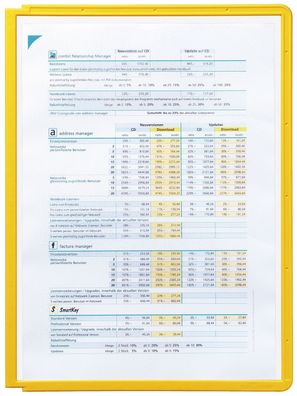 Durable 5606 04 Sichttafel SHERPA® PANEL A4, gelb