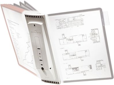 Durable 5621 10 Sichttafelsystem SHERPA® WALL MODULE 10 - grau