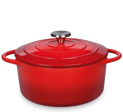 Küchenprofi Bratentopf rund, 24 cm classic red 401000424