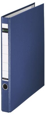 Leitz 1014-00-35 1014 Ringordner, A4, PP, 2 Ringe, 35 mm, blau