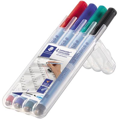 Staedtler Lumocolor correctable NonPermanent-Marker 305M,4er