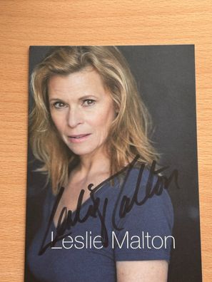 Leslie Malton - Autogrammkarte original signiert - #6538