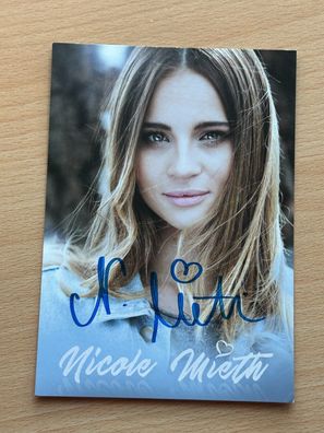 Nicole Mieth - Autogrammkarte original signiert - S9084