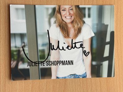 Juliette Schoppmann - Autogrammkarte original signiert - S9042