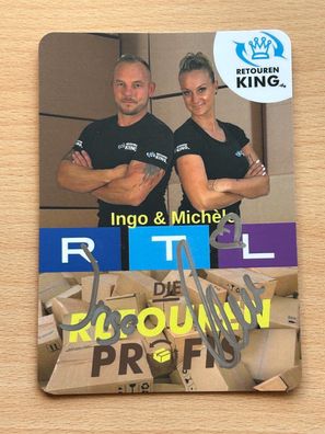Ingo & Michéle - Die Retourenprofis - Autogrammkarte original signiert - #S6721