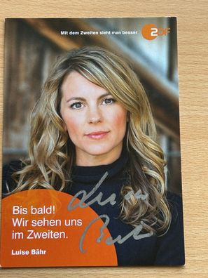 Luise Bähr Autogrammkarte original signiert #S4110