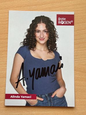 Alinda Yamaci - Rote Rosen - Autogrammkarte original signiert - #S6740