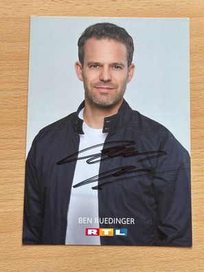 Ben Ruedinger AWZ Alles was zählt Autogrammkarte original signiert #S3921