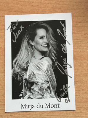 Mirja du Mont - Autogrammkarte original signiert - #10751