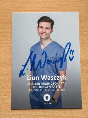 Lion Wasczyk - In aller Freundschaft- Autogrammkarte original signiert - S7316