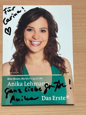 Anke Lehmann - Rote Rosen - Autogrammkarte original signiert - #10890