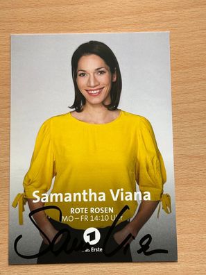 Samantha Viana - Rote Rosen - Autogrammkarte original signiert - S7375