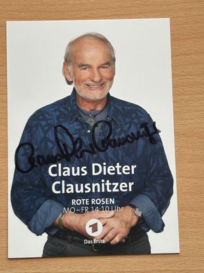 Claus Dieter Clausnitzer - Rote Rosen - Autogrammkarte original signiert - S7379