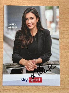 Laura Winter - sky Sport - Autogrammkarte original signiert - #10929