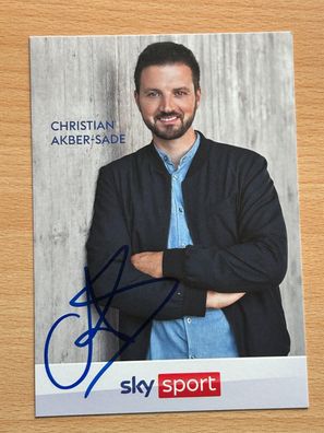 Christian Akber-Sade - sky Sport - Autogrammkarte original signiert - #10911