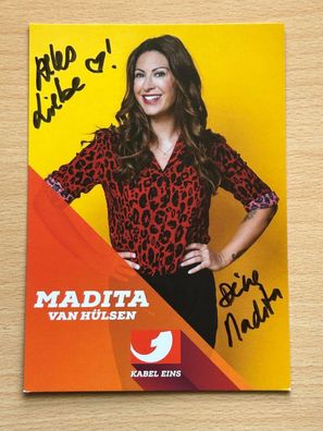 Madita van Hülsen - Autogrammkarte original signiert - S7473