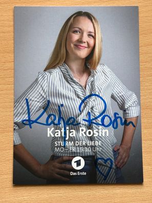 Katja Rosin - Sturm der Liebe - Autogrammkarte original signiert - S7425