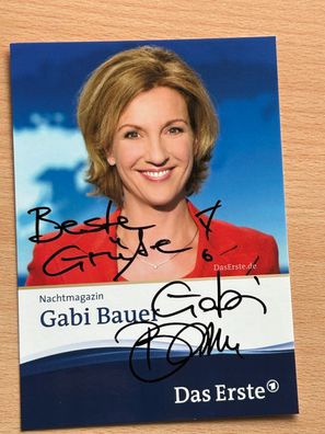 Gabi Bauer - Nachtmagazin - Autogrammkarte original signiert - #10970